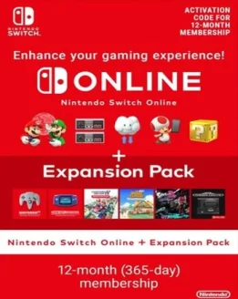 Nintendo Switch Online Family Membership 12 Months + Expansion Pack Europe