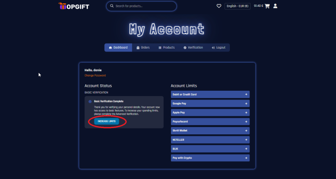 topgift-my-account