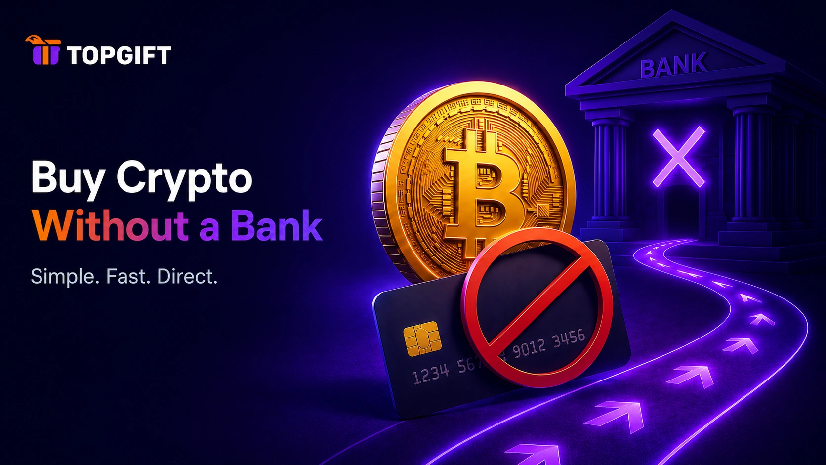 Buying crypto without linking a bank account
