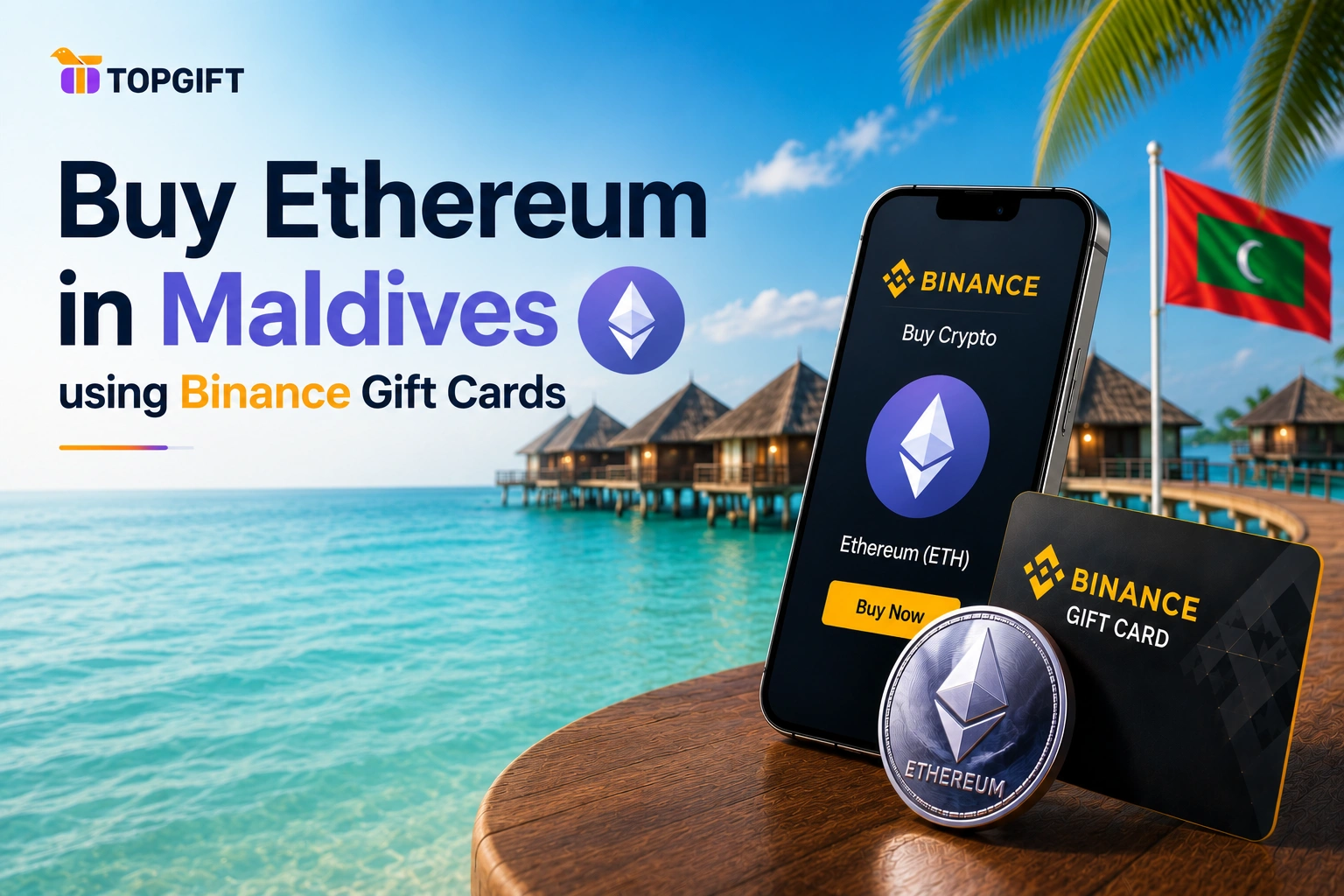 Buy Ethereum in Maldives using Binance Gift Cards