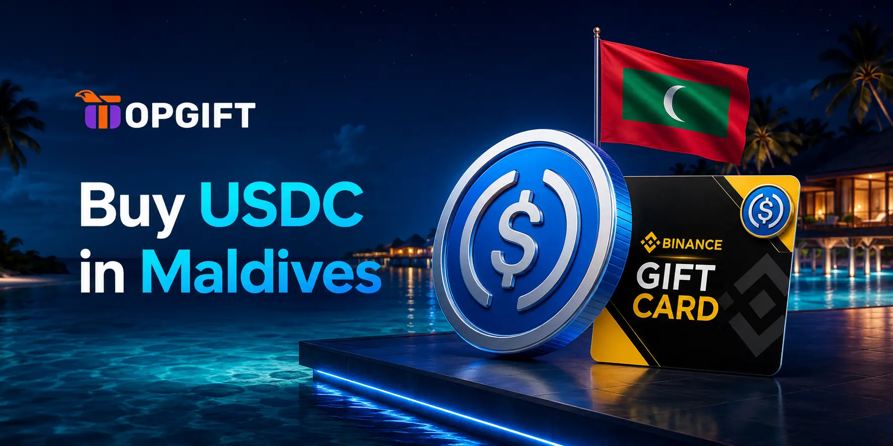 Buy USDC in Maldives using Binance Gift Cards