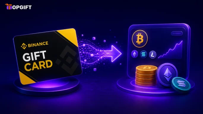 Buying crypto with a gift card instead of a bank account