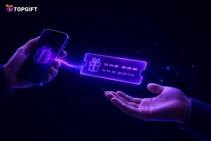 Giving crypto simply with a gift card code