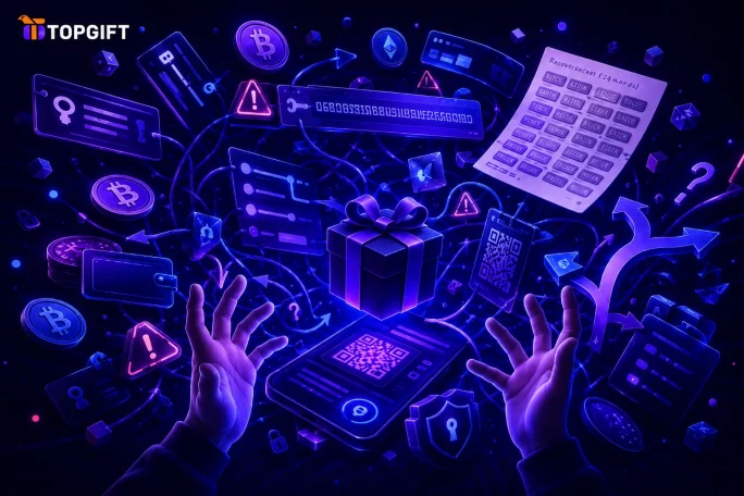 The complicated normal way of sending crypto as a gift