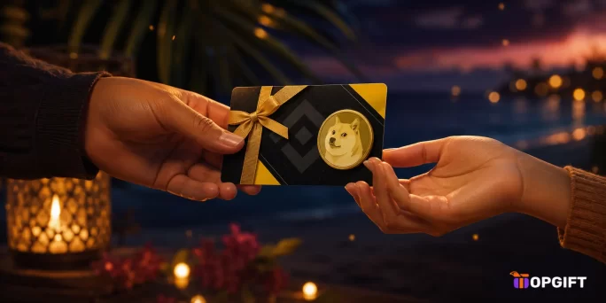 Giving Dogecoin as a gift with a Binance Gift Card