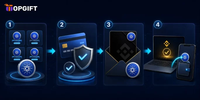 Steps to buy Cardano with a Binance Gift Card