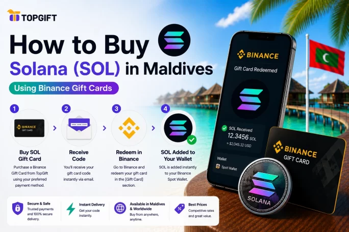 How to buy Solana in Maldives using Binance Gift Cards