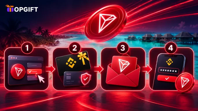 Steps to buy TRON with a Binance Gift Card