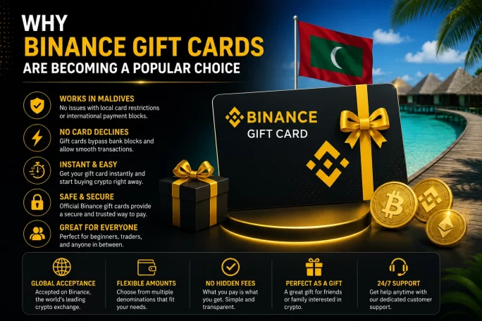 Benefits of Binance Gift Cards for buying crypto in Maldives