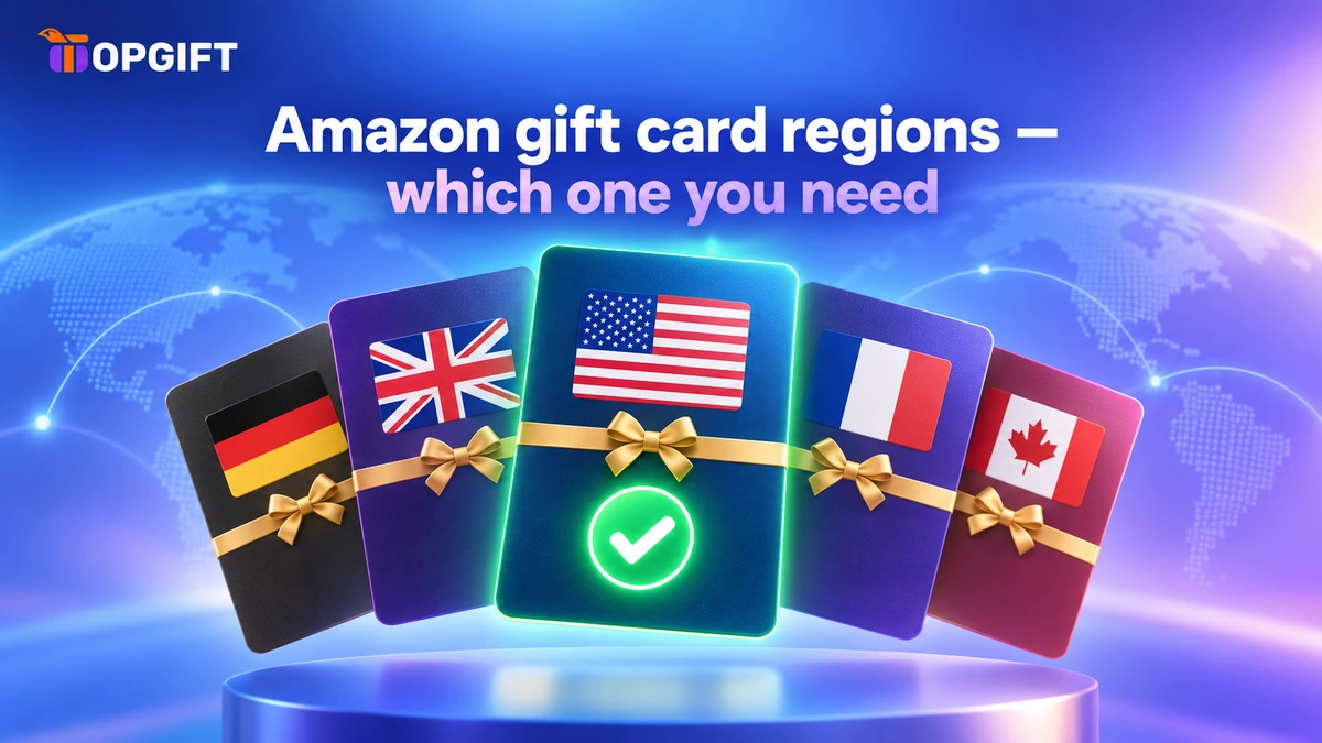 Amazon gift card regions — which one you need