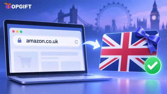 Match the Amazon gift card region to your account store