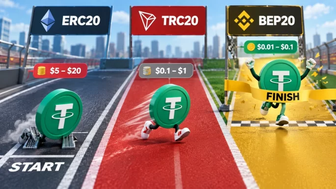 BEP20 is currently the fastest and cheapest USDT network of the three