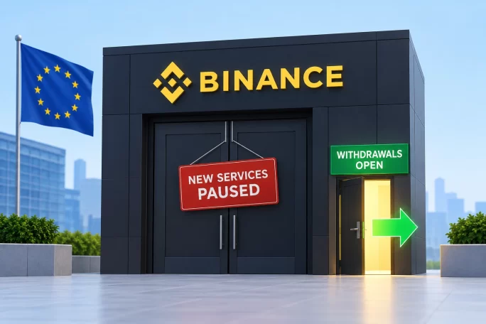 Binance paused new services for EU residents, but withdrawals stay open