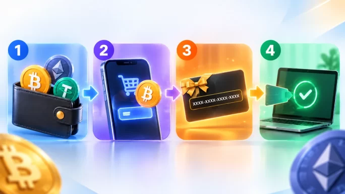 How to buy a gift card with crypto step by step