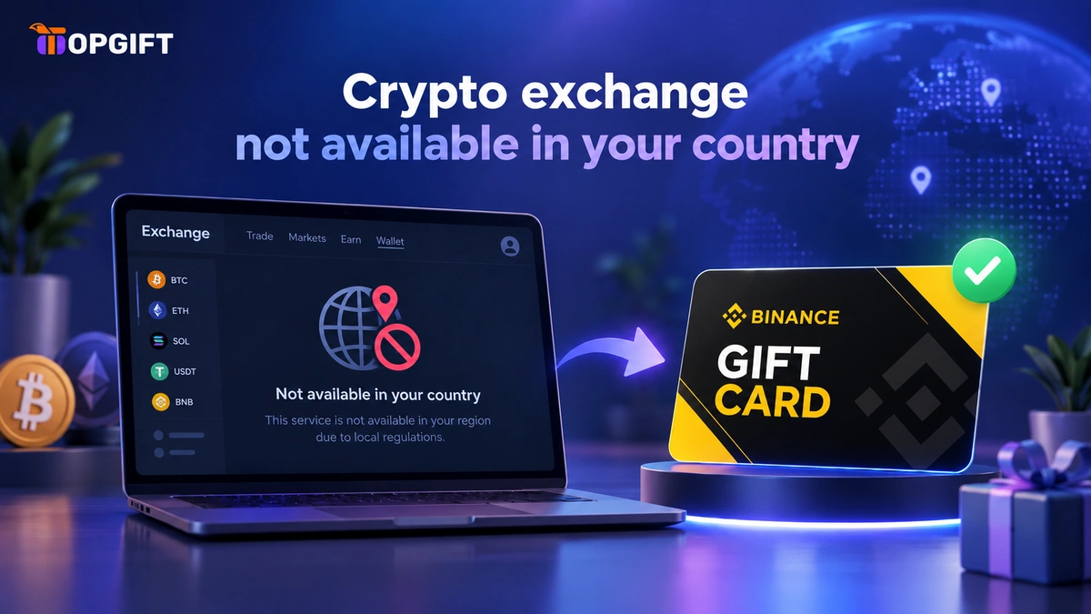 Crypto exchange not available in your country