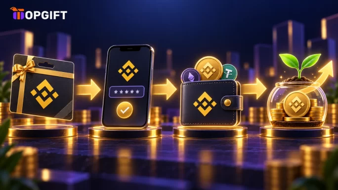 Funding Binance Earn with a Binance Gift Card