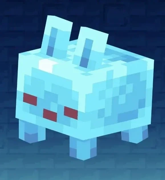 The Blub, a glowing rabbit-like passive mob from The Sift dimension in Minecraft.