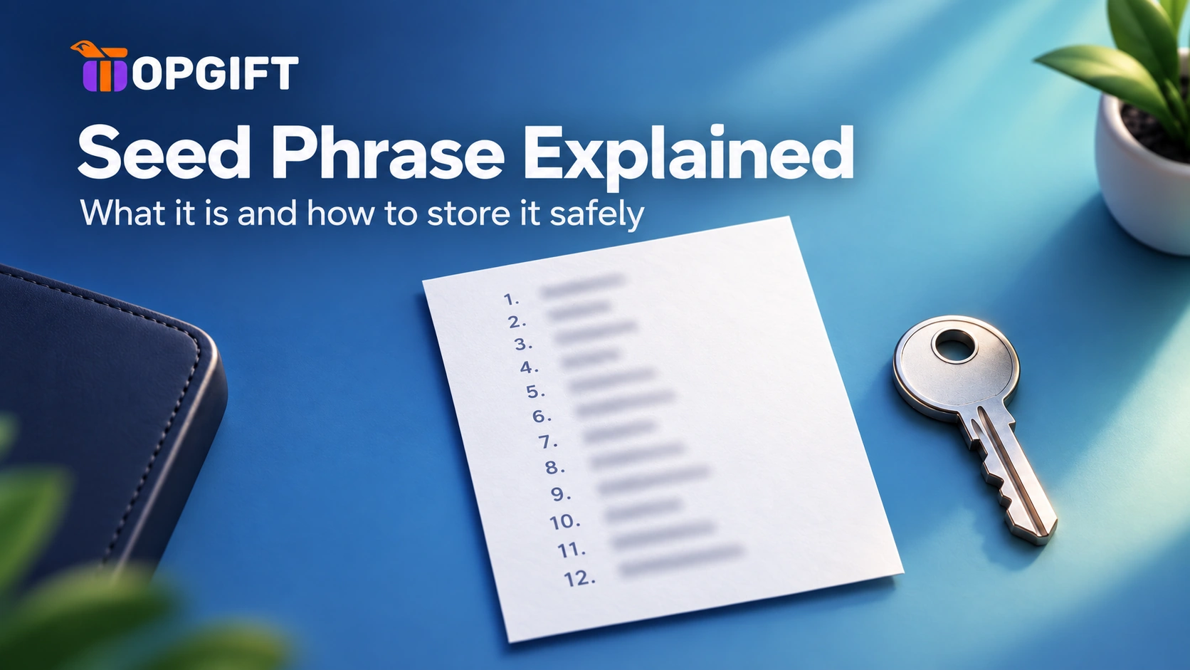 Seed phrase explained — what it is and how to store it safely