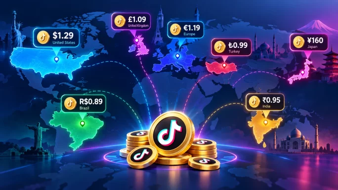 TikTok Coin prices differ by country because of tax and local pricing