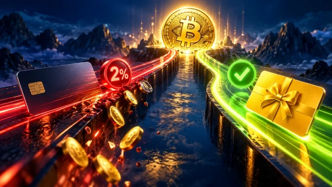 Card fees compared with a Binance gift card