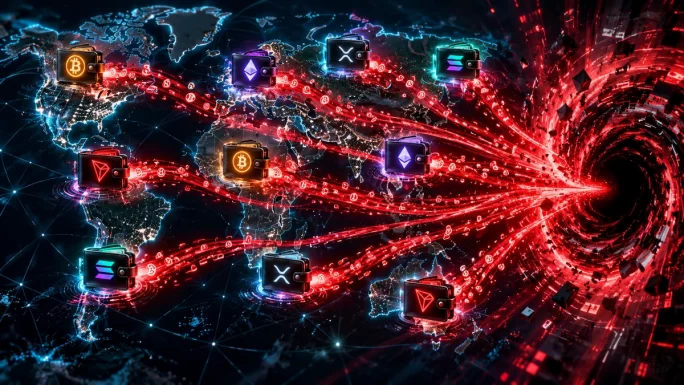 How funds left Binance wallets during the Binance hack
