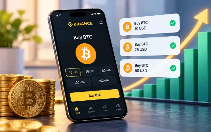 A beginner buying Bitcoin in small steps