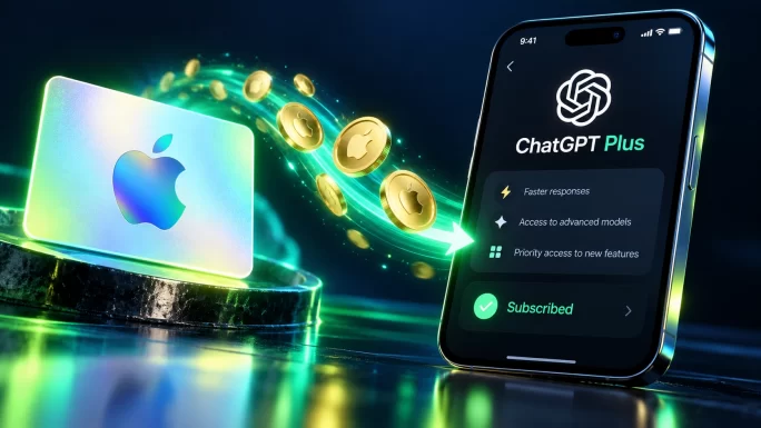 ChatGPT Plus subscription paid with an Apple Account balance