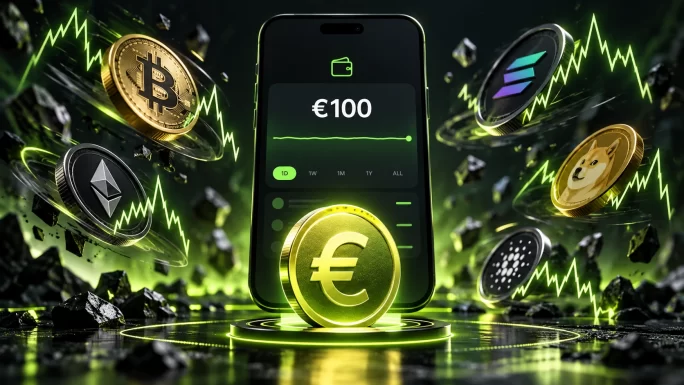 Stable euro balance in a crypto wallet