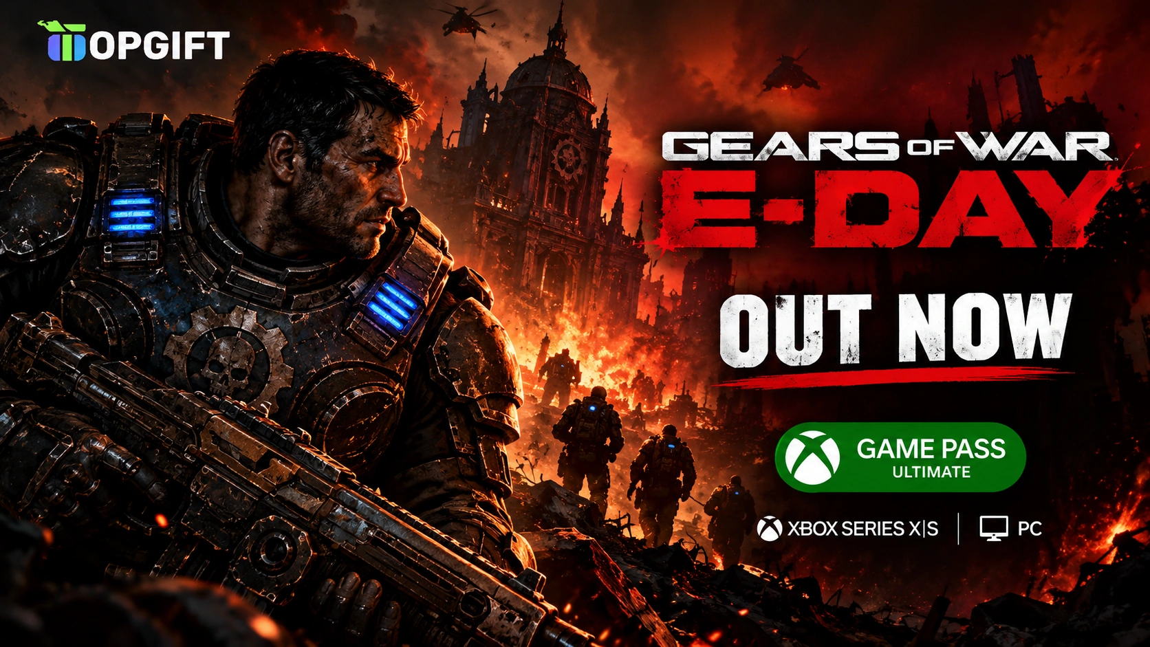 Gears of War E-Day out now on Xbox Series X|S and PC with Game Pass Ultimate