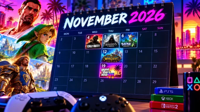 November 2026 games release calendar