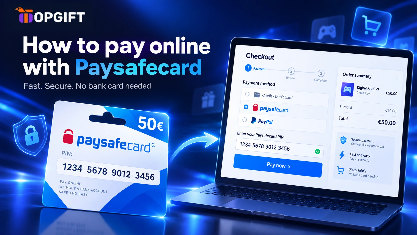 How to pay online with Paysafecard