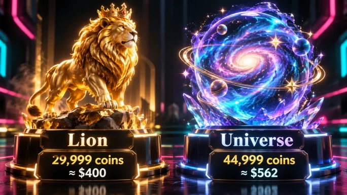 TikTok Lion and TikTok Universe gifts with coin prices