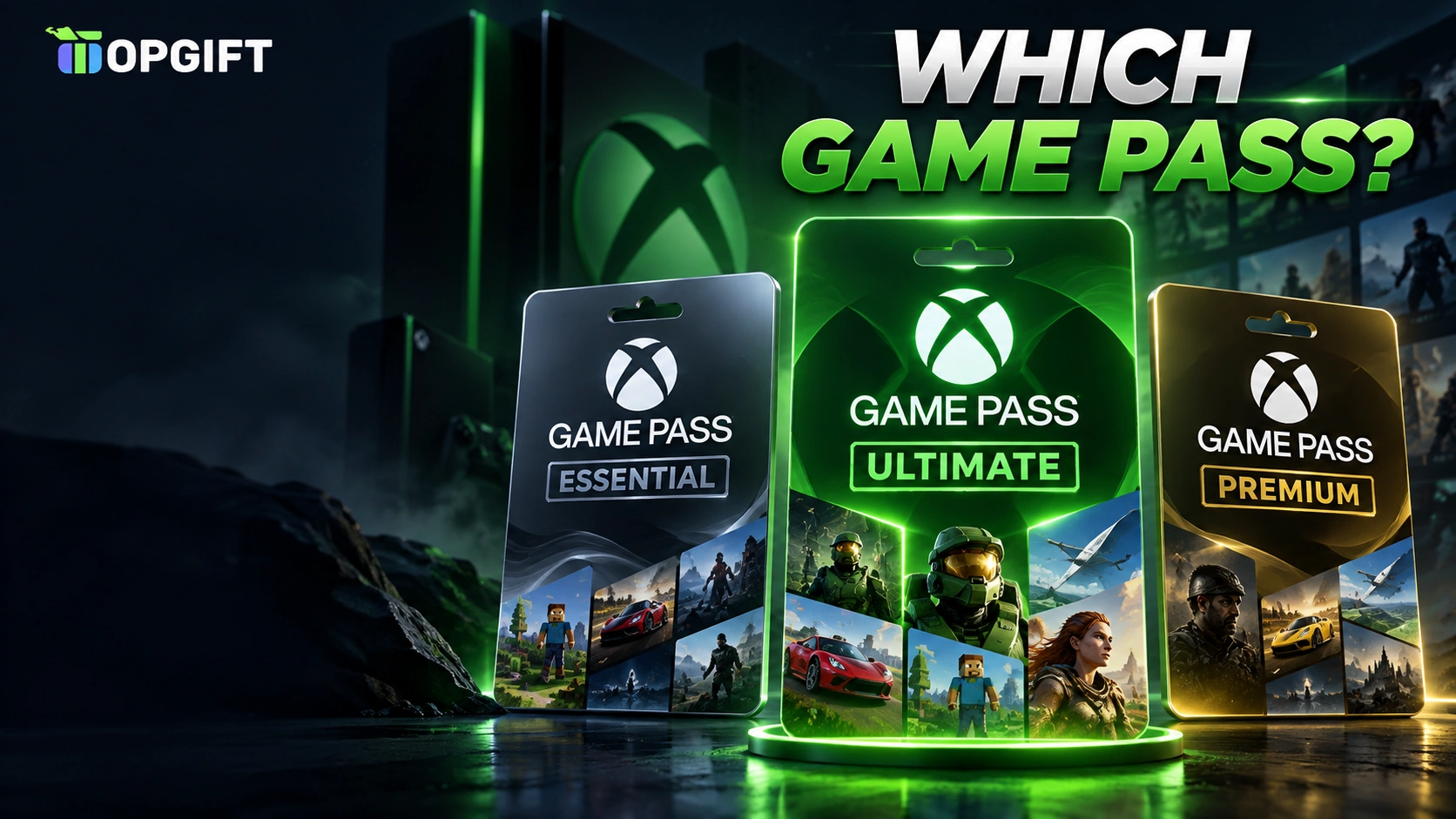 Xbox Game Pass tiers Essential, Premium and Ultimate compared